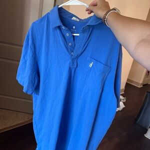 johnnie-O Blue Polo Shirt Classic Design